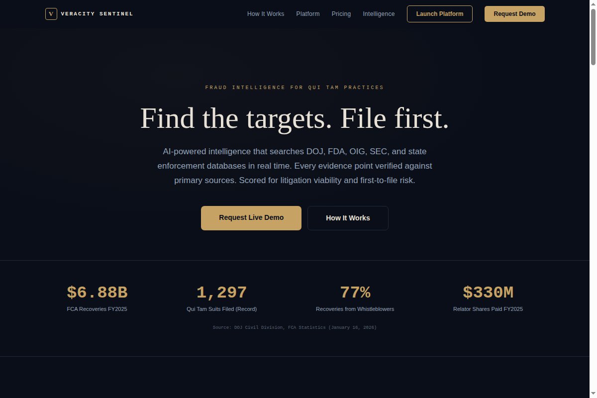 Veracity Sentinel Screenshot